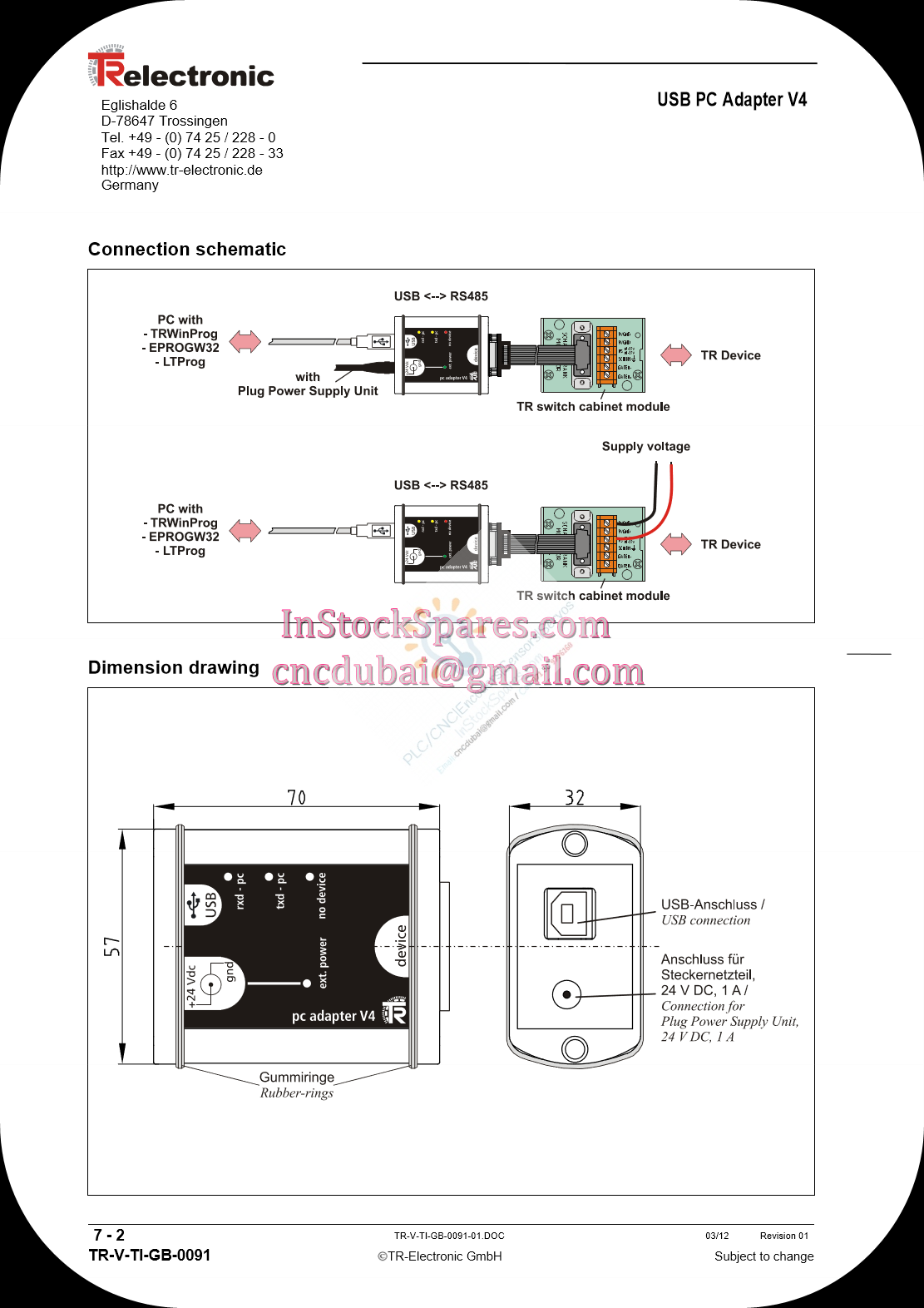 inStock_Encoders: Programming Service -> TR Electronic Encoder at Dubai
